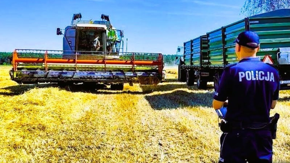 Ruszyły żniwa. Policja sprawdza rolników i przypomina o bezpieczeństwie