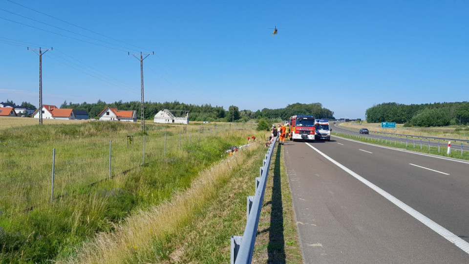 Poważny wypadek na S6 pod Koszalinem. Droga jest zablokowana